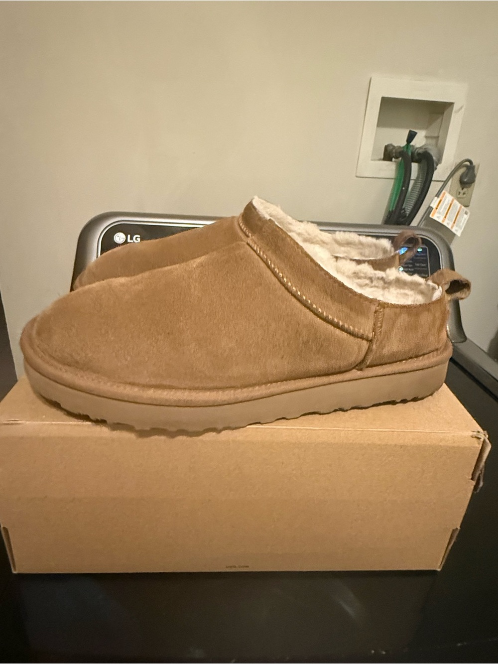 UGG Tasman Slipper Brown Shearling-Lined Slippers